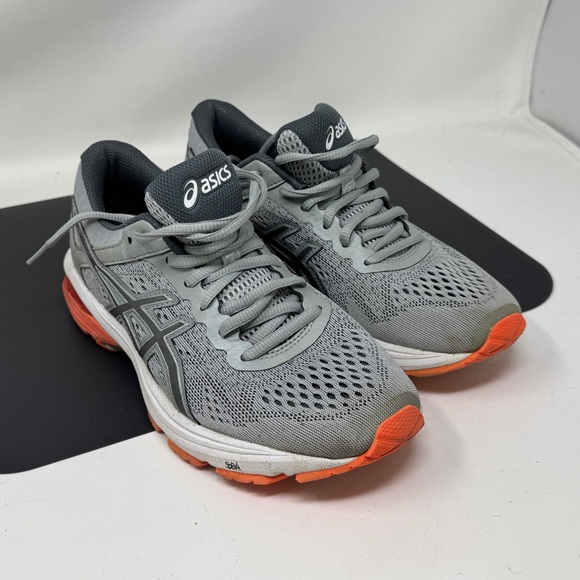 Asics GT-1000 6 Mid Grey/Carbon/Flash Coral T7A9N  Women's Size 8 - Picture 1 of 12